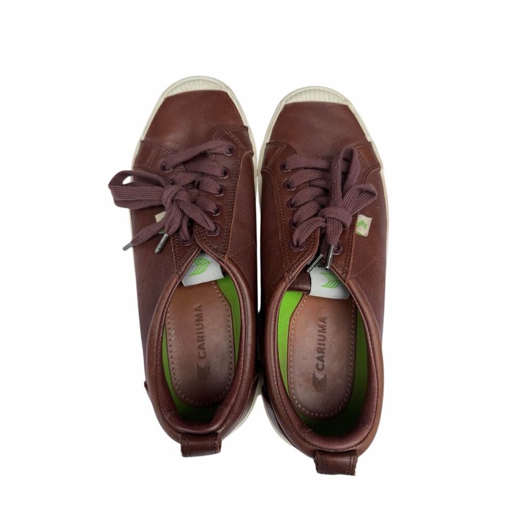 Worn 4 times! Women’s Cariuma Brown Leather Low Top Sneaker Sz 8.5!